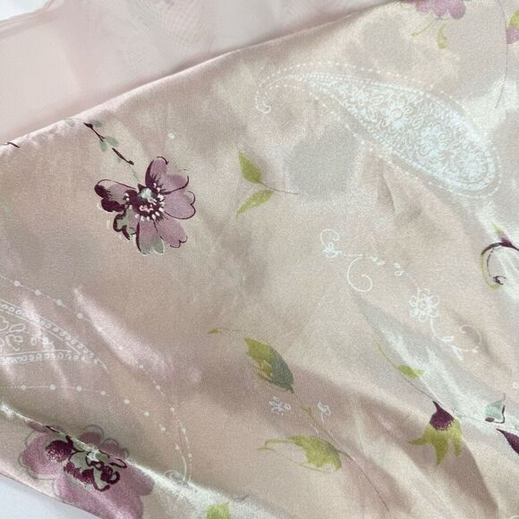 Intimate Essentials nightgown Women Large Pink Floral feminine dainty satin slip - Picture 8 of 9